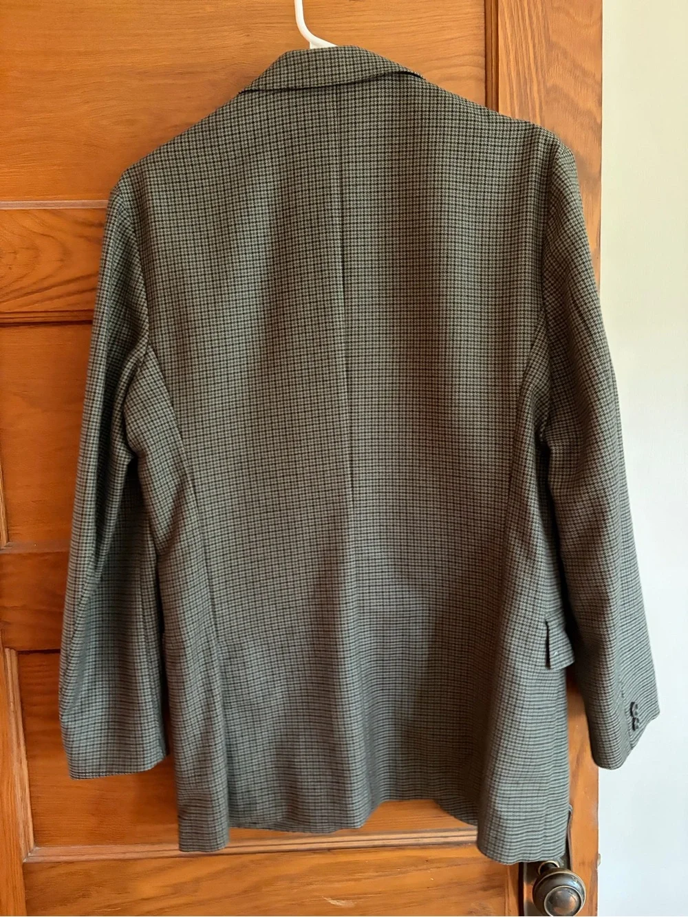 J. Crew Men's Houndstooth Two-Button Blazer - Brown and tan